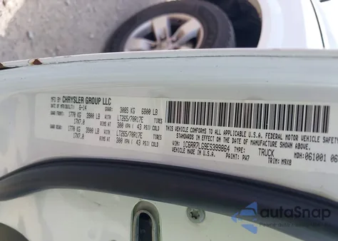 2014 Ram 1500 Slt из США, поврежденный, VIN 1C6RR7LG9ES399864